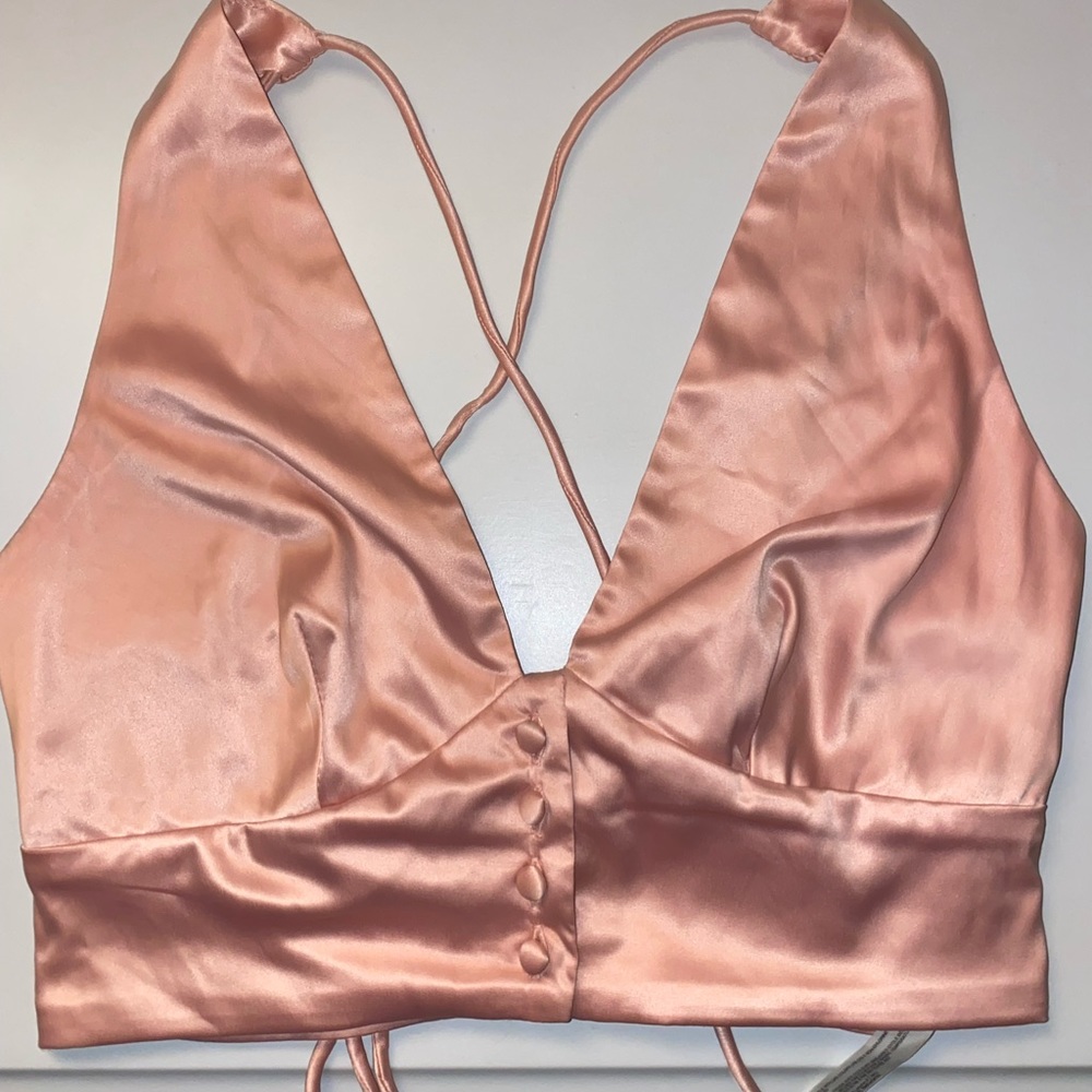 Intimately Free People Satin Vest Pink